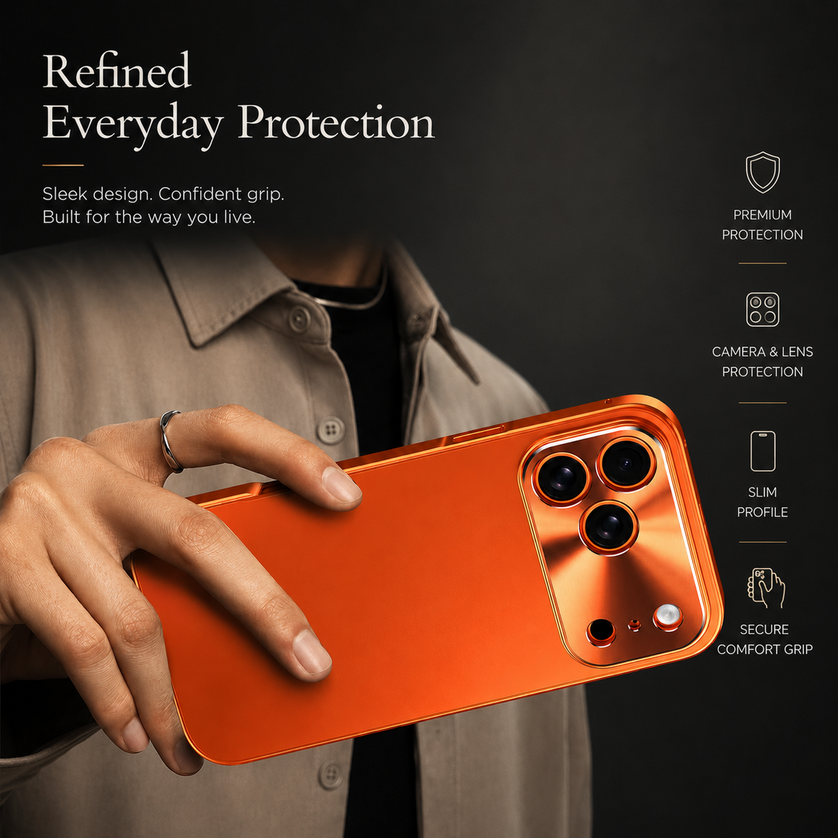 Premium iPhone Case MagSafe Compatible Aluminum Alloy Frame Frosted PC Cover Shockproof Protection Camera Lens Guard Slim Magnetic Anti Scratch Design