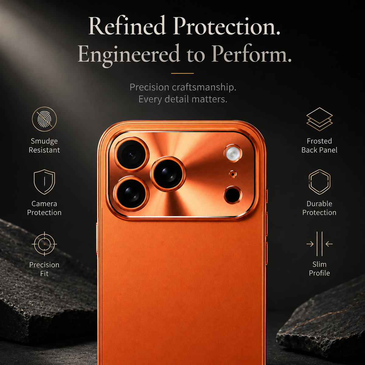 Premium iPhone Case MagSafe Compatible Aluminum Alloy Frame Frosted PC Cover Shockproof Protection Camera Lens Guard Slim Magnetic Anti Scratch Design