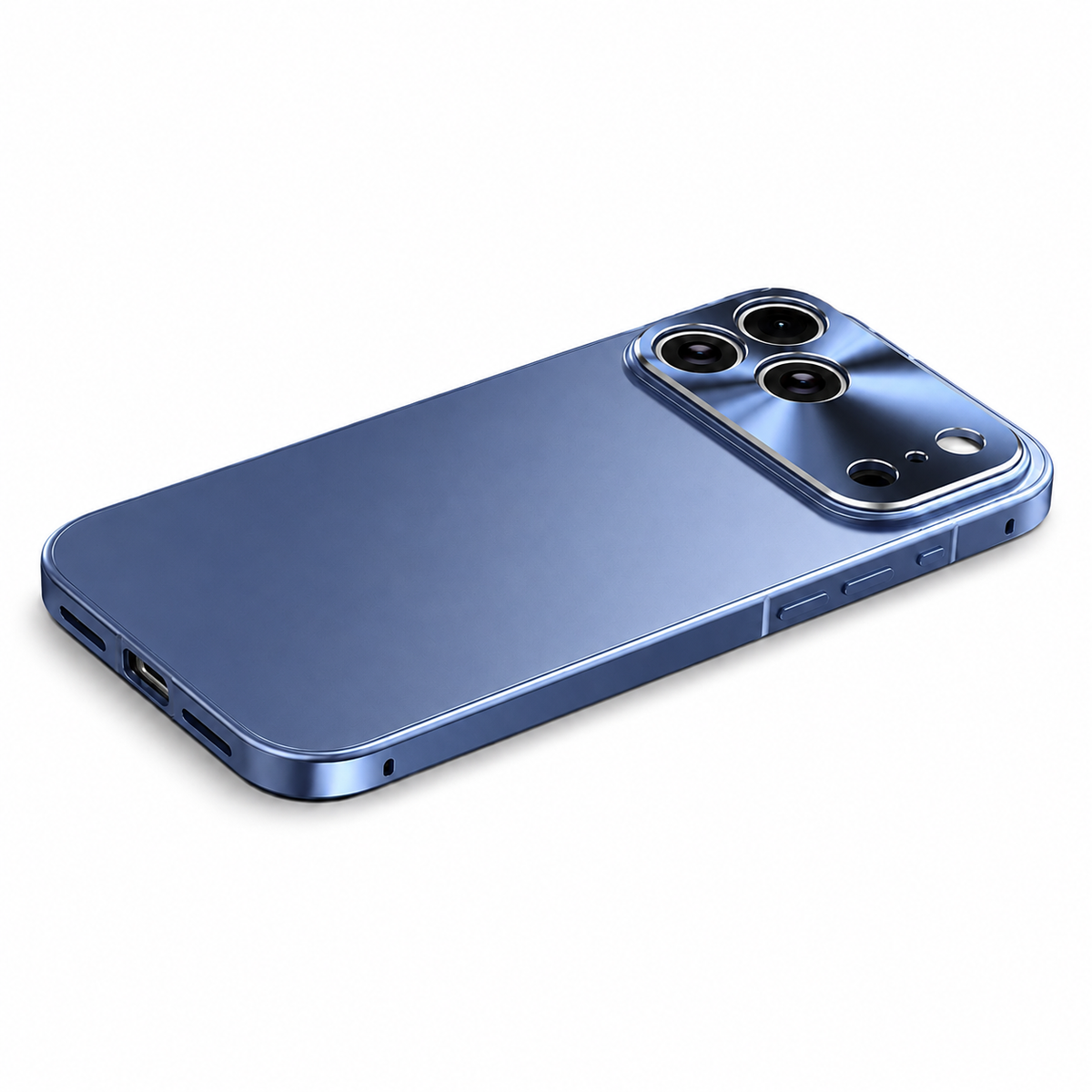 Premium iPhone Case MagSafe Compatible Aluminum Alloy Frame Frosted PC Cover Shockproof Protection Camera Lens Guard Slim Magnetic Anti Scratch Design
