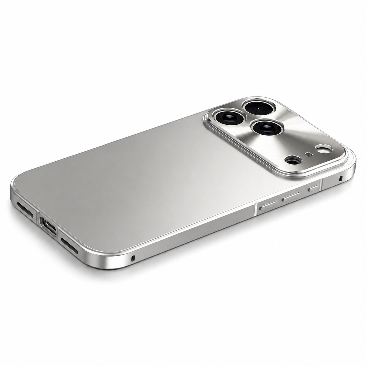 Premium iPhone Case MagSafe Compatible Aluminum Alloy Frame Frosted PC Cover Shockproof Protection Camera Lens Guard Slim Magnetic Anti Scratch Design