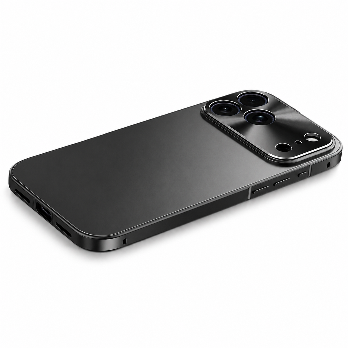 Premium iPhone Case MagSafe Compatible Aluminum Alloy Frame Frosted PC Cover Shockproof Protection Camera Lens Guard Slim Magnetic Anti Scratch Design