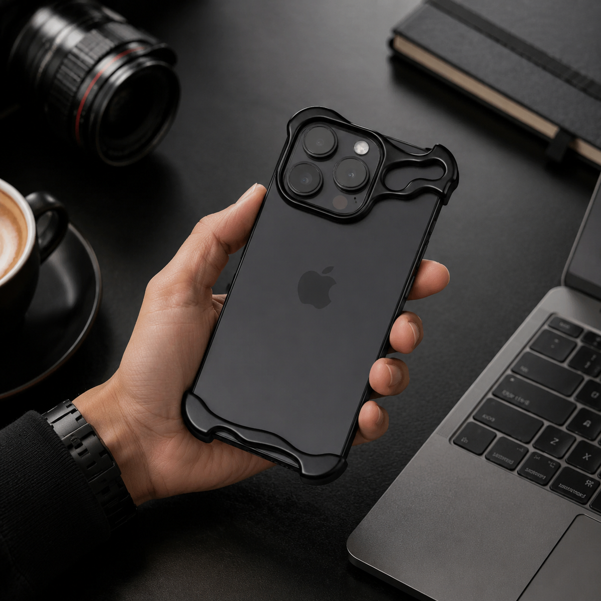 Premium iPhone Case MagSafe Compatible Aluminum Frame Magnetic Shockproof Protective Cover Ultra Thin Metal Bumper Camera Lens Protection Frameless Design