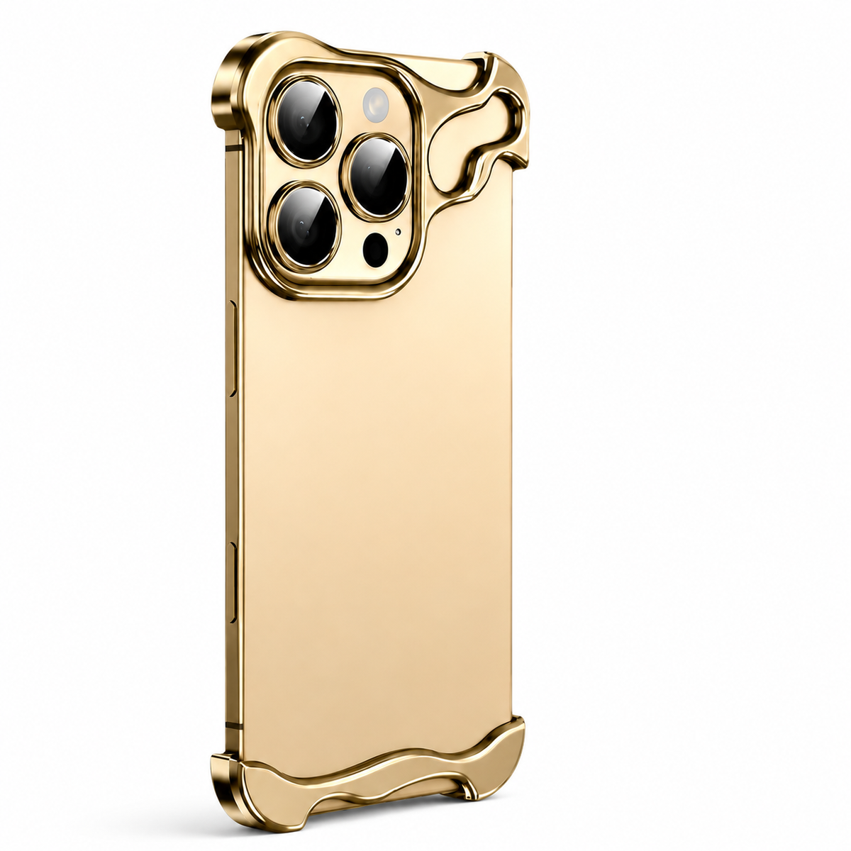 Premium iPhone Case MagSafe Compatible Aluminum Frame Protective Cover Camera Lens Protection Shockproof Ultra Thin Metal Bumper Frameless Design