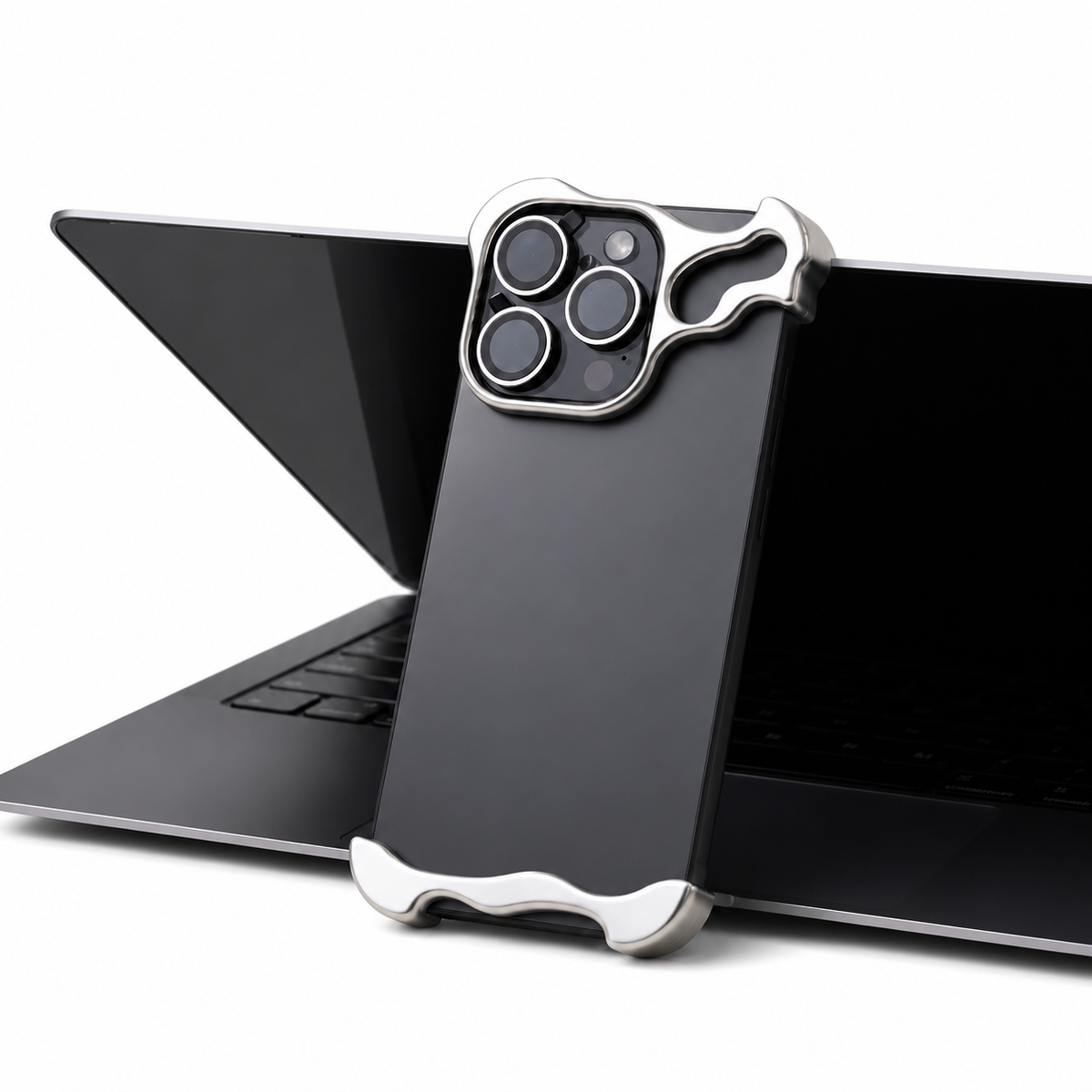 Premium iPhone Case MagSafe Compatible Aluminum Frame Protective Cover Camera Lens Protection Shockproof Ultra Thin Metal Bumper Frameless Design