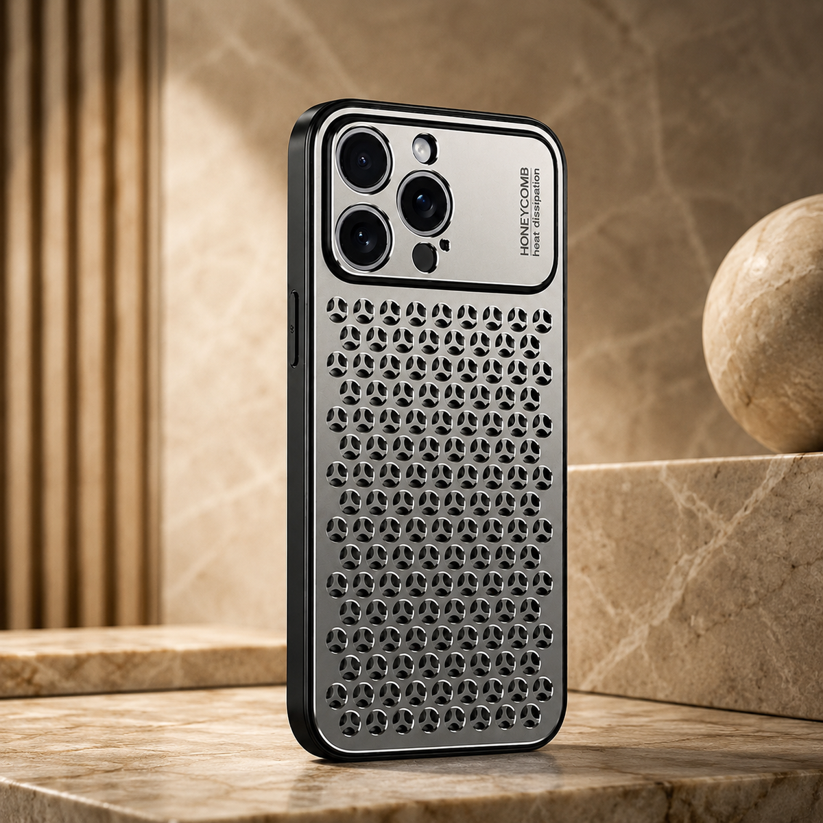 Premium iPhone Case MagSafe Compatible Aluminum Metal Breathable Cover Ultra Thin Matte Shockproof Protection Camera Lens Guard Slim Lightweight Design