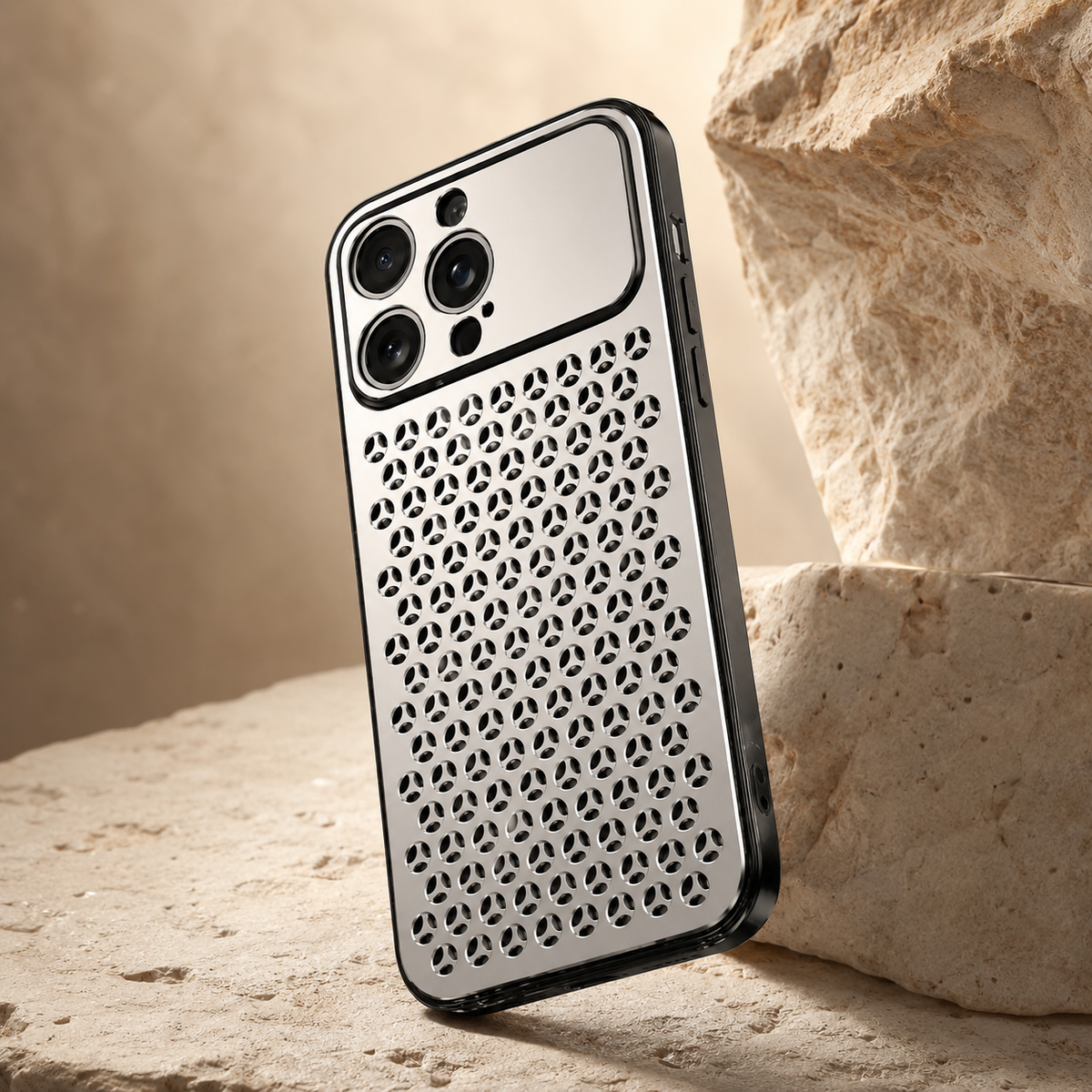 Premium iPhone Case MagSafe Compatible Aluminum Metal Breathable Cover Ultra Thin Matte Shockproof Protection Camera Lens Guard Slim Lightweight Design