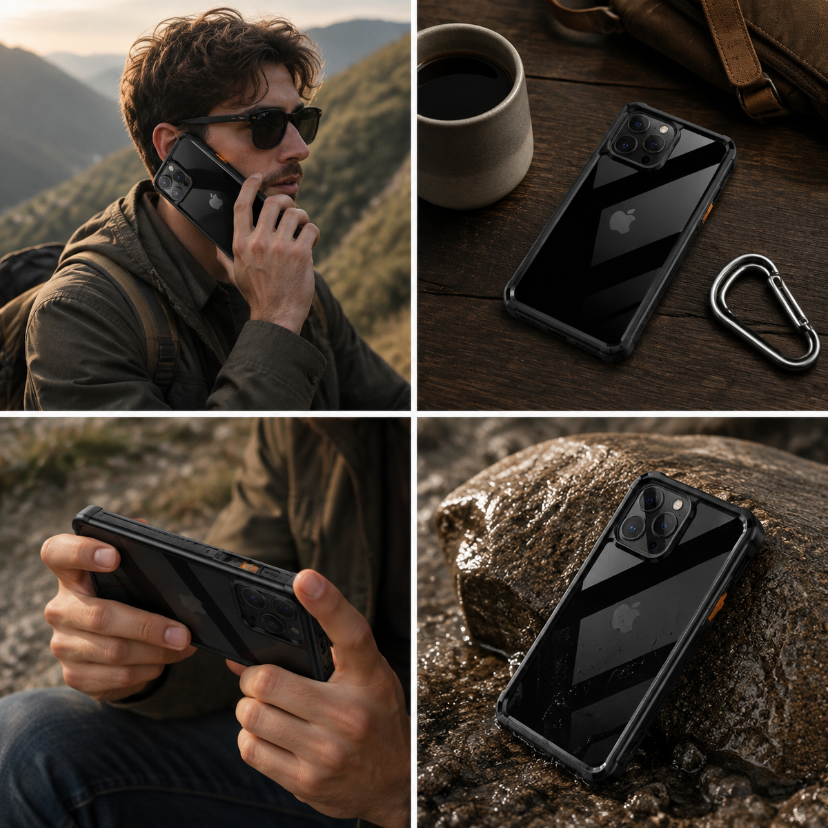 Premium iPhone Case MagSafe Compatible Built In Screen Protection Waterproof Cover Shockproof Full Body Dustproof Camera Lens Guard Rugged Design