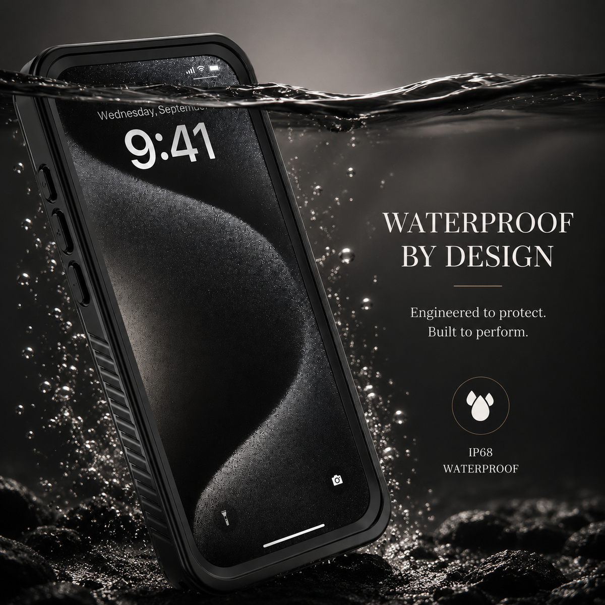 Premium iPhone Case MagSafe Compatible Built In Screen Protection Waterproof Cover Shockproof Full Body Dustproof Camera Lens Guard Rugged Design