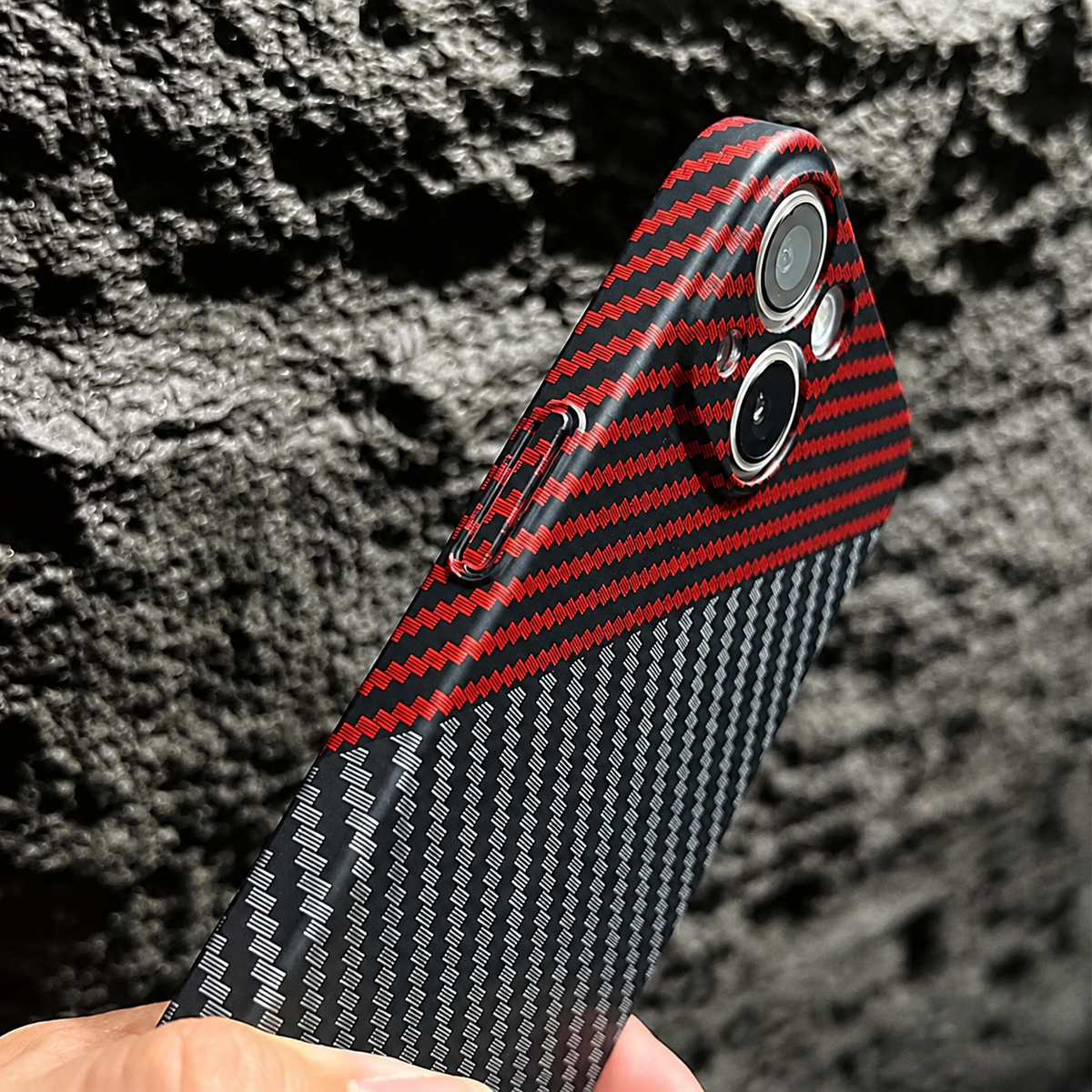 Premium iPhone Case MagSafe Compatible Carbon Fiber Texture Matte Shockproof Protective Cover Hard PC Camera Lens Protection Slim Magnetic Design