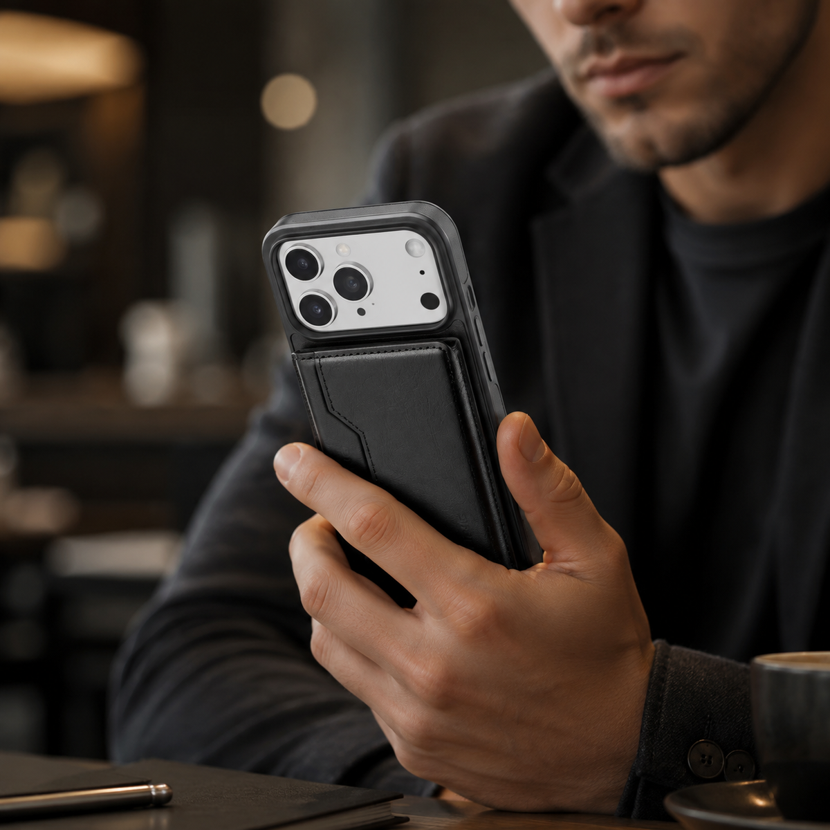 Premium iPhone Case MagSafe Compatible Detachable Wallet PU Leather Card Holder Magnetic Shockproof Protective Cover Anti Scratch Slim Secure Storage