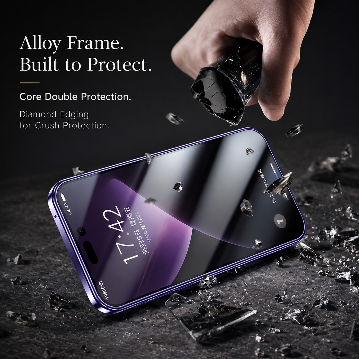 Premium iPhone Case MagSafe Compatible Double-Sided Tempered Glass Metal Frame Shockproof Protective Cover Full Body Magnetic Fit Camera Lens Protection Slim Design