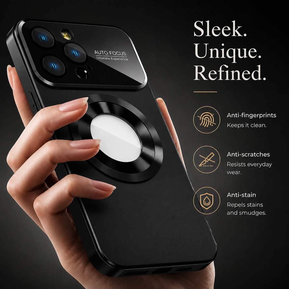 Premium iPhone Case MagSafe Compatible Electroplated Glass Magnetic Shockproof Protective Cover Camera Lens Protection Slim Reflective Hard Back Design