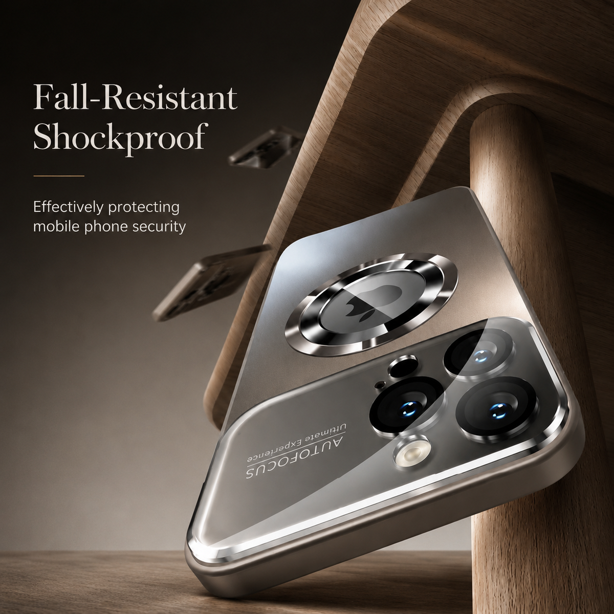Premium iPhone Case MagSafe Compatible Electroplated Glass Magnetic Shockproof Protective Cover Camera Lens Protection Slim Reflective Hard Back Design
