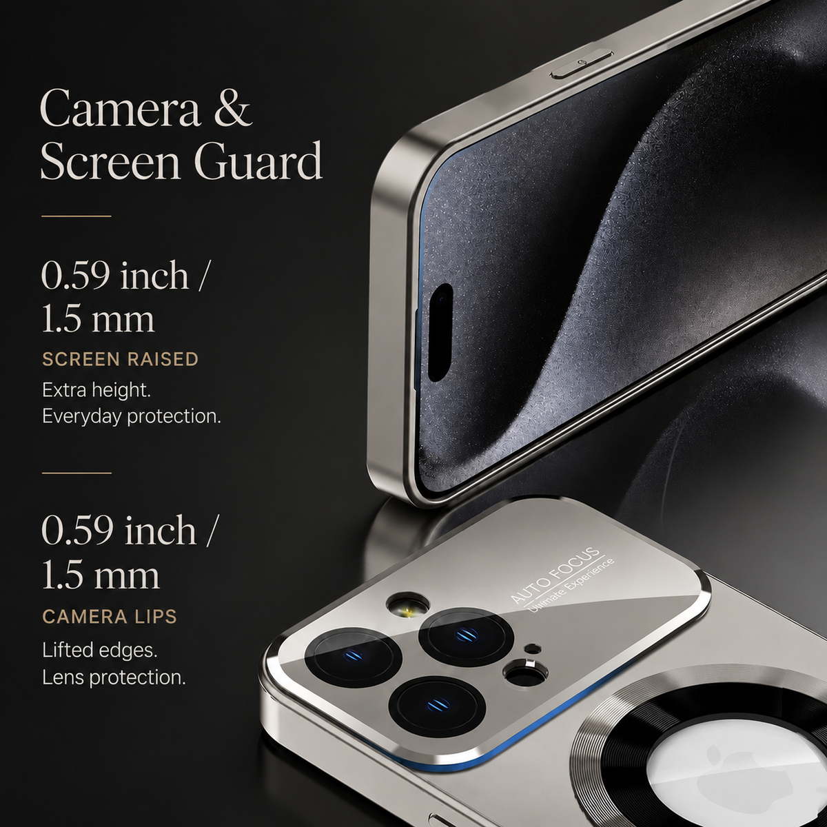 Premium iPhone Case MagSafe Compatible Electroplated Glass Magnetic Shockproof Protective Cover Camera Lens Protection Slim Reflective Hard Back Design