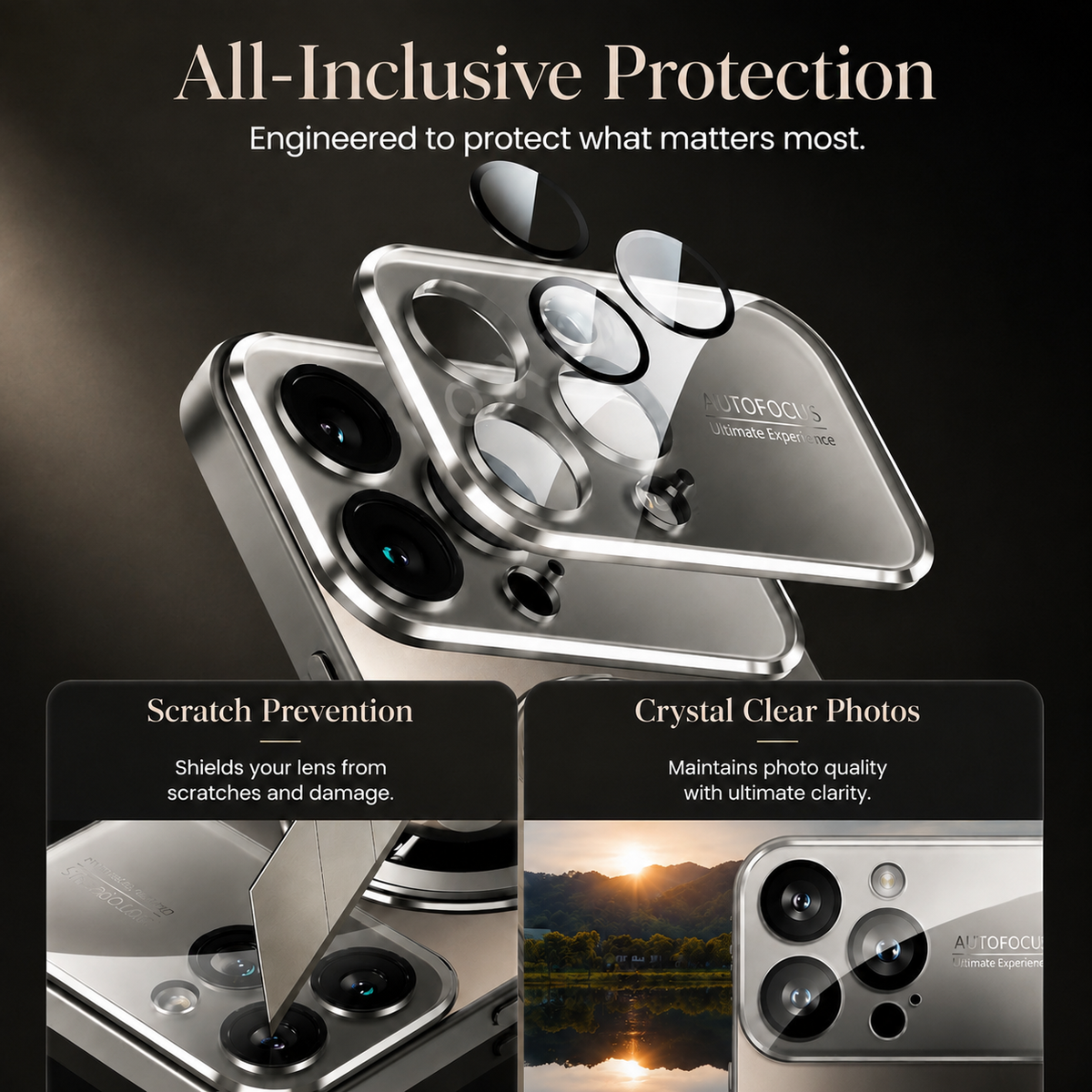 Premium iPhone Case MagSafe Compatible Electroplated Glass Magnetic Shockproof Protective Cover Camera Lens Protection Slim Reflective Hard Back Design