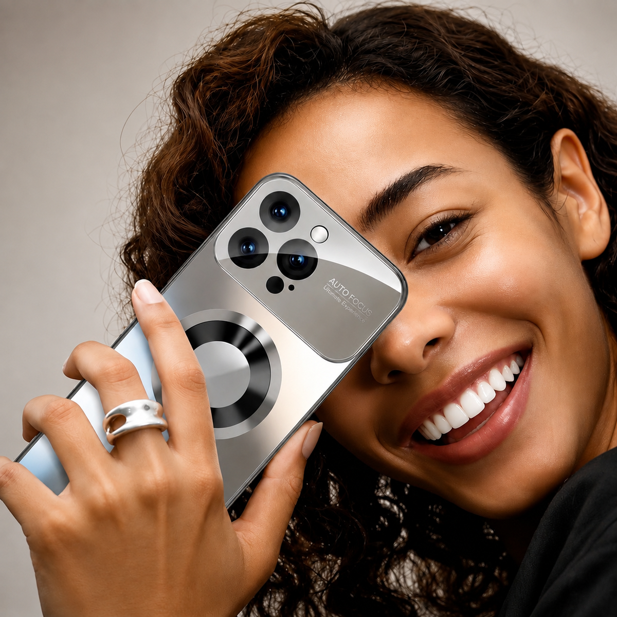 Premium iPhone Case MagSafe Compatible Electroplated Glass Magnetic Shockproof Protective Cover Camera Lens Protection Slim Reflective Hard Back Design