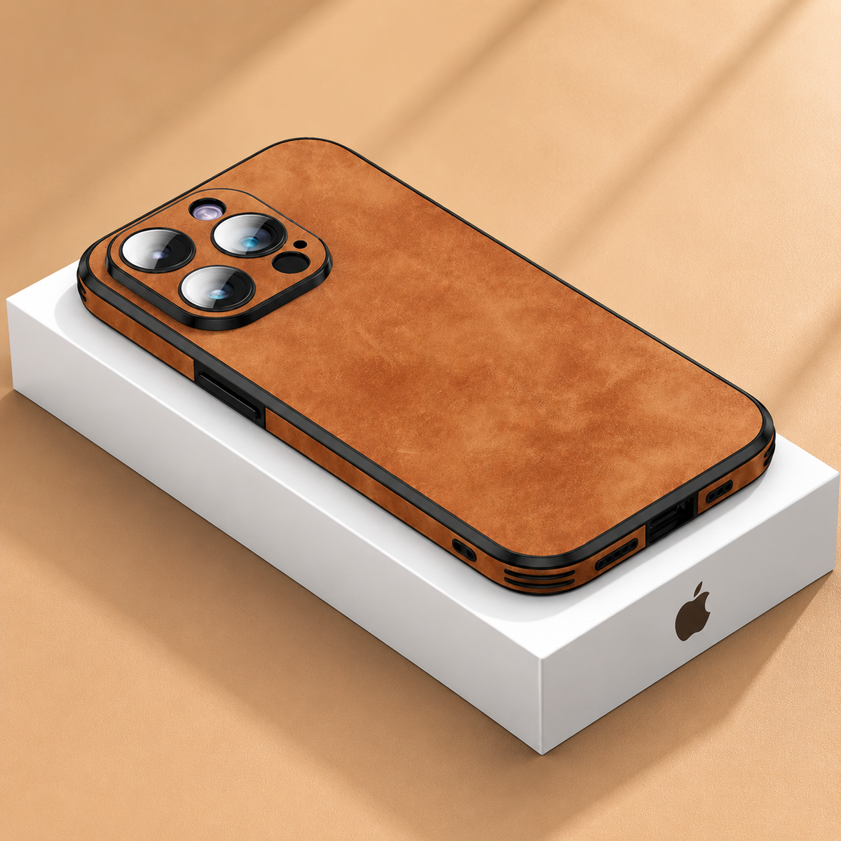 Premium iPhone Case MagSafe Compatible Genuine Leather Shockproof Protective Cover Camera Lens Protection Slim Magnetic Design Soft Touch Grip