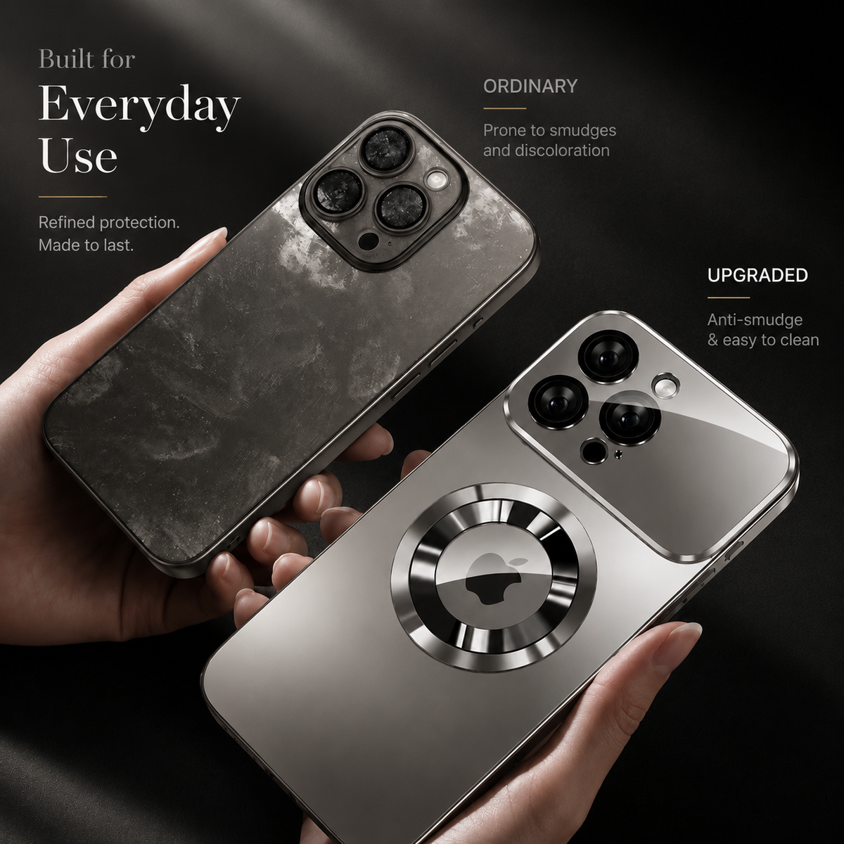 Premium iPhone Case MagSafe Compatible Glass Back Cover Magnetic Shockproof Protective Camera Lens Guard Anti Fingerprint Clear Slim Design