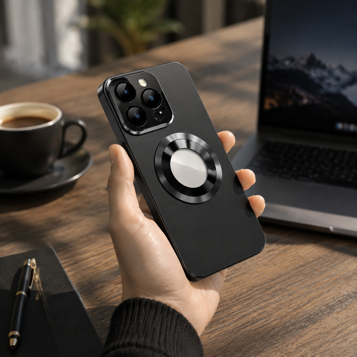 Premium iPhone Case MagSafe Compatible Glass Back Cover Magnetic Shockproof Protective Camera Lens Guard Anti Fingerprint Clear Slim Design