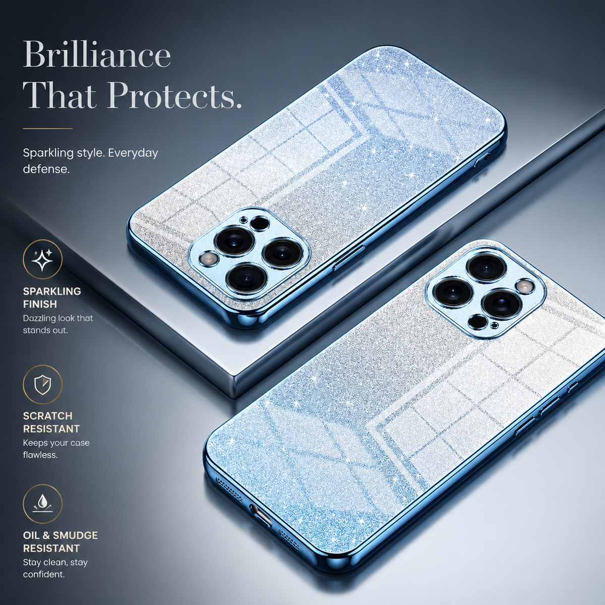 Premium iPhone Case MagSafe Compatible Glitter TPU Shockproof Protective Cover Camera Lens Protection Slim Magnetic Lightweight Scratch Resistant Design