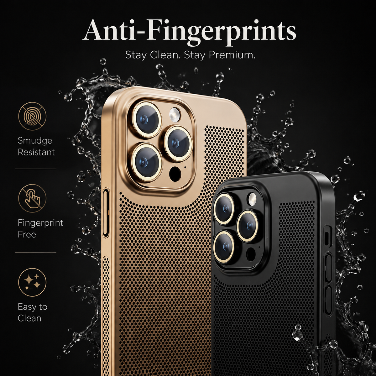 Premium iPhone Case MagSafe Compatible Honeycomb Texture Heat Dissipation Shockproof Protective Cover Camera Lens Protection Slim Design