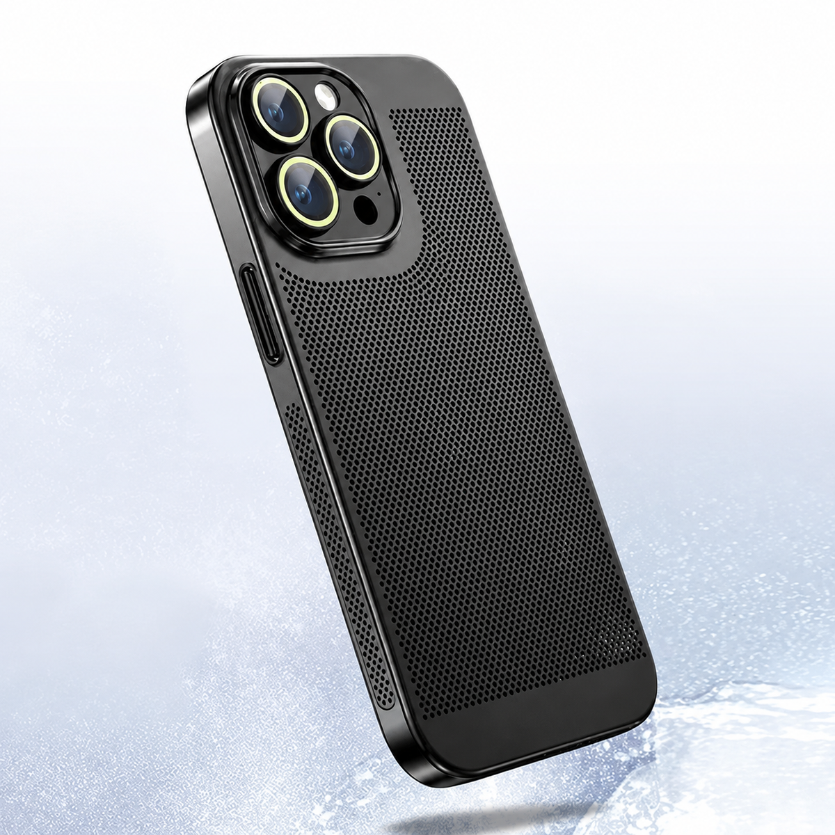 Premium iPhone Case MagSafe Compatible Honeycomb Texture Heat Dissipation Shockproof Protective Cover Camera Lens Protection Slim Design