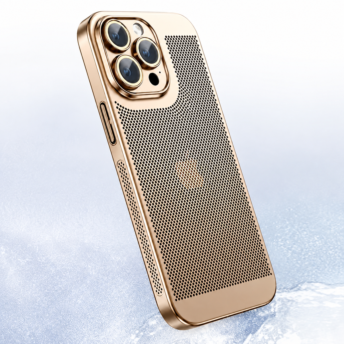 Premium iPhone Case MagSafe Compatible Honeycomb Texture Heat Dissipation Shockproof Protective Cover Camera Lens Protection Slim Design