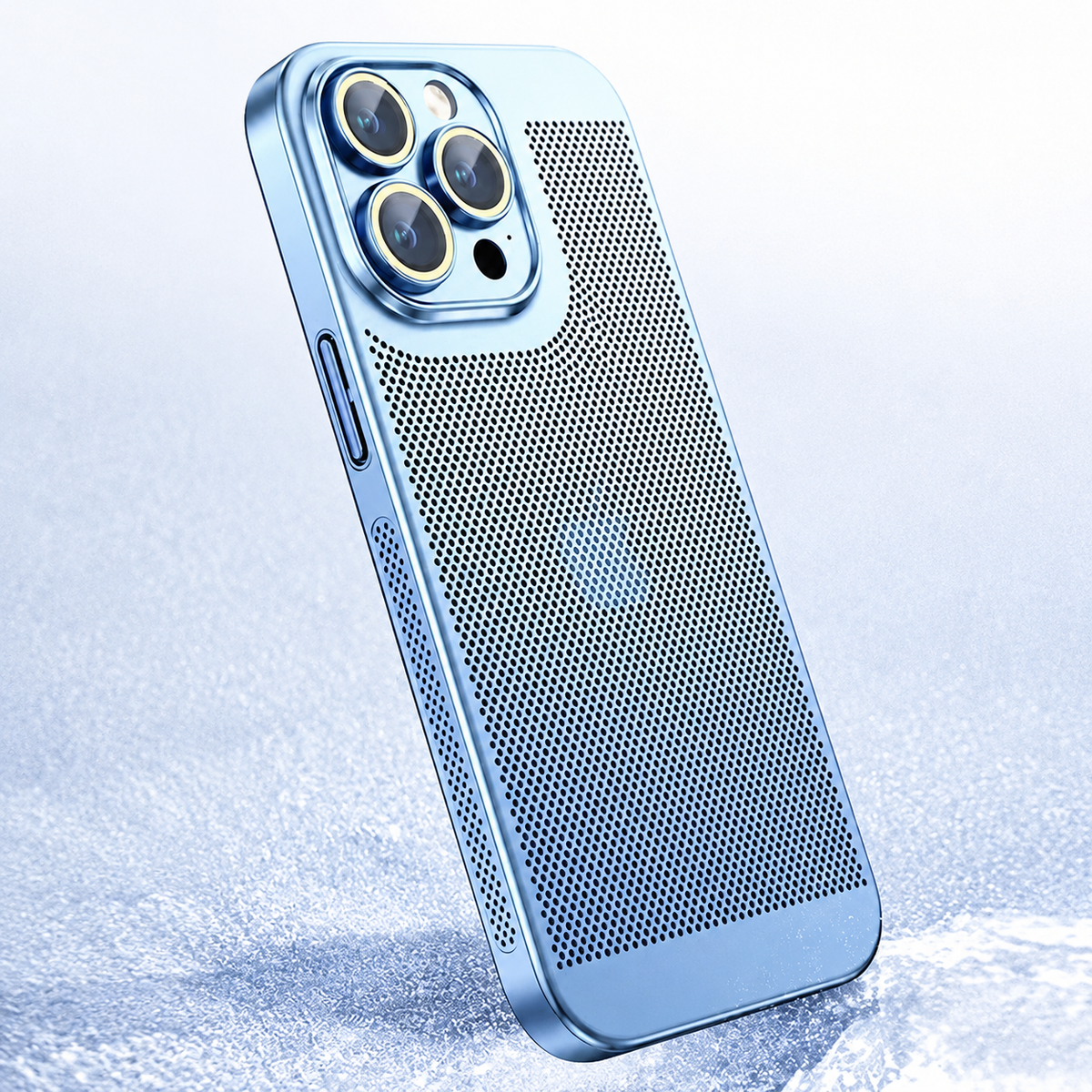 Premium iPhone Case MagSafe Compatible Honeycomb Texture Heat Dissipation Shockproof Protective Cover Camera Lens Protection Slim Design