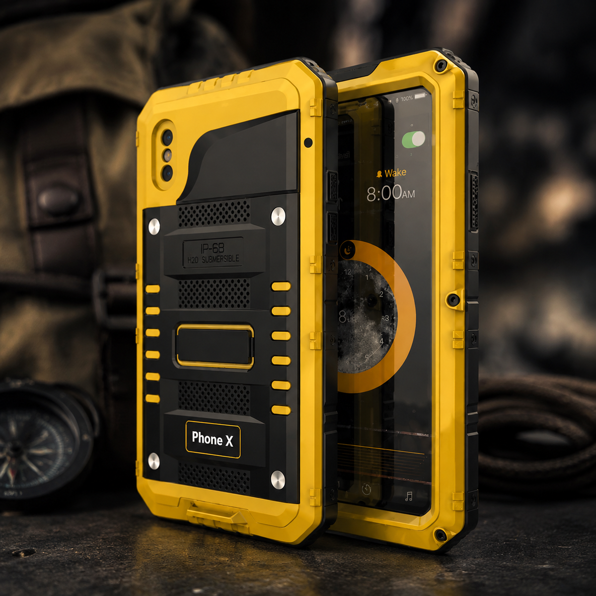 Premium iPhone Case MagSafe Compatible IP68 Waterproof Protective Cover Aluminum Armor Frame Camera Lens Guard Shockproof Full Body Design