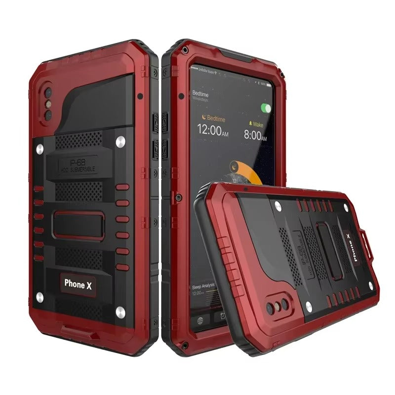 Premium iPhone Case MagSafe Compatible IP68 Waterproof Protective Cover Aluminum Armor Frame Camera Lens Guard Shockproof Full Body Design