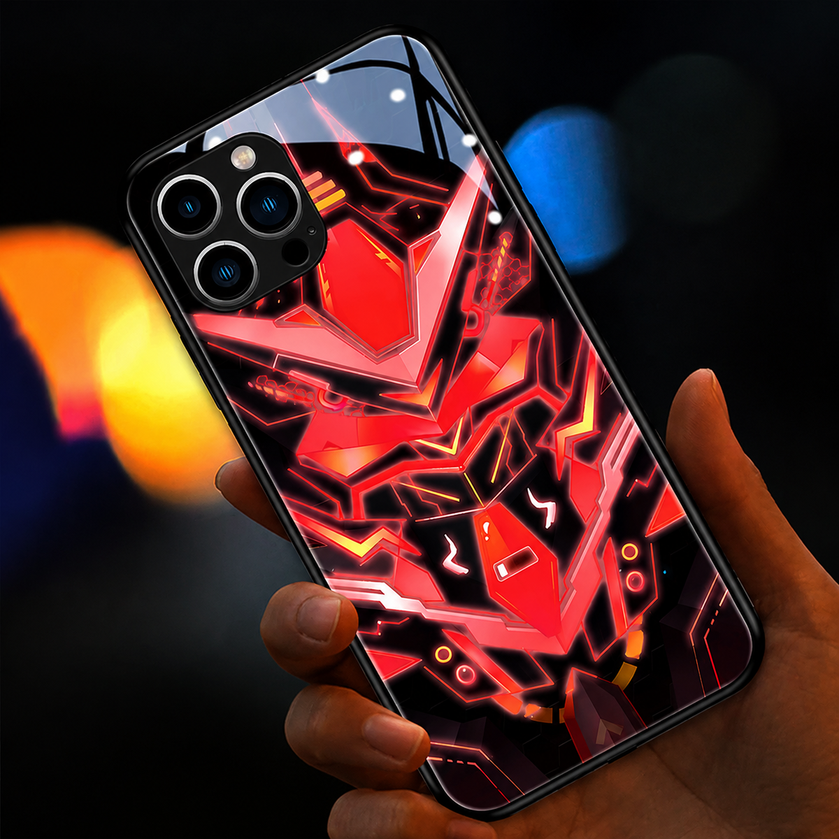 Premium iPhone Case MagSafe Compatible LED Notification Light Shockproof Protective Cover Mecha Design Camera Lens Protection Ultra Thin Slim Design