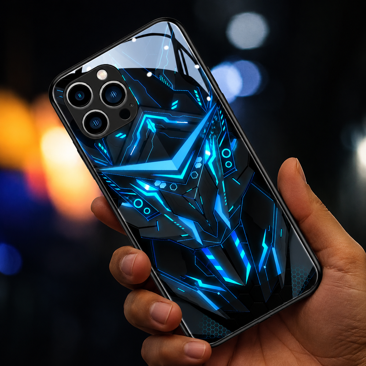 Premium iPhone Case MagSafe Compatible LED Notification Light Shockproof Protective Cover Mecha Design Camera Lens Protection Ultra Thin Slim Design