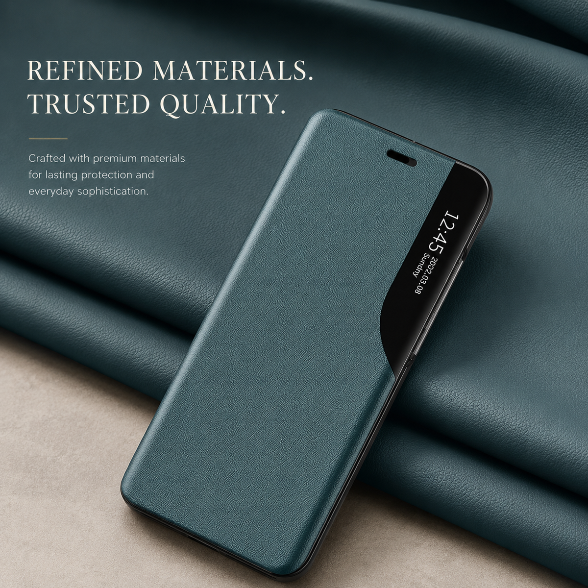 Premium iPhone Case MagSafe Compatible Magnetic Flip Wallet Cover PU Leather Card Holder Kickstand Shockproof Full Protection Camera Lens Guard Slim Design