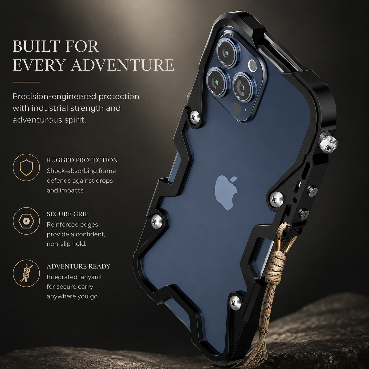 Premium iPhone Case MagSafe Compatible Magnetic Protective Cover Aluminum Armor Bumper Frame Shockproof Heavy Duty Rugged Slim Design