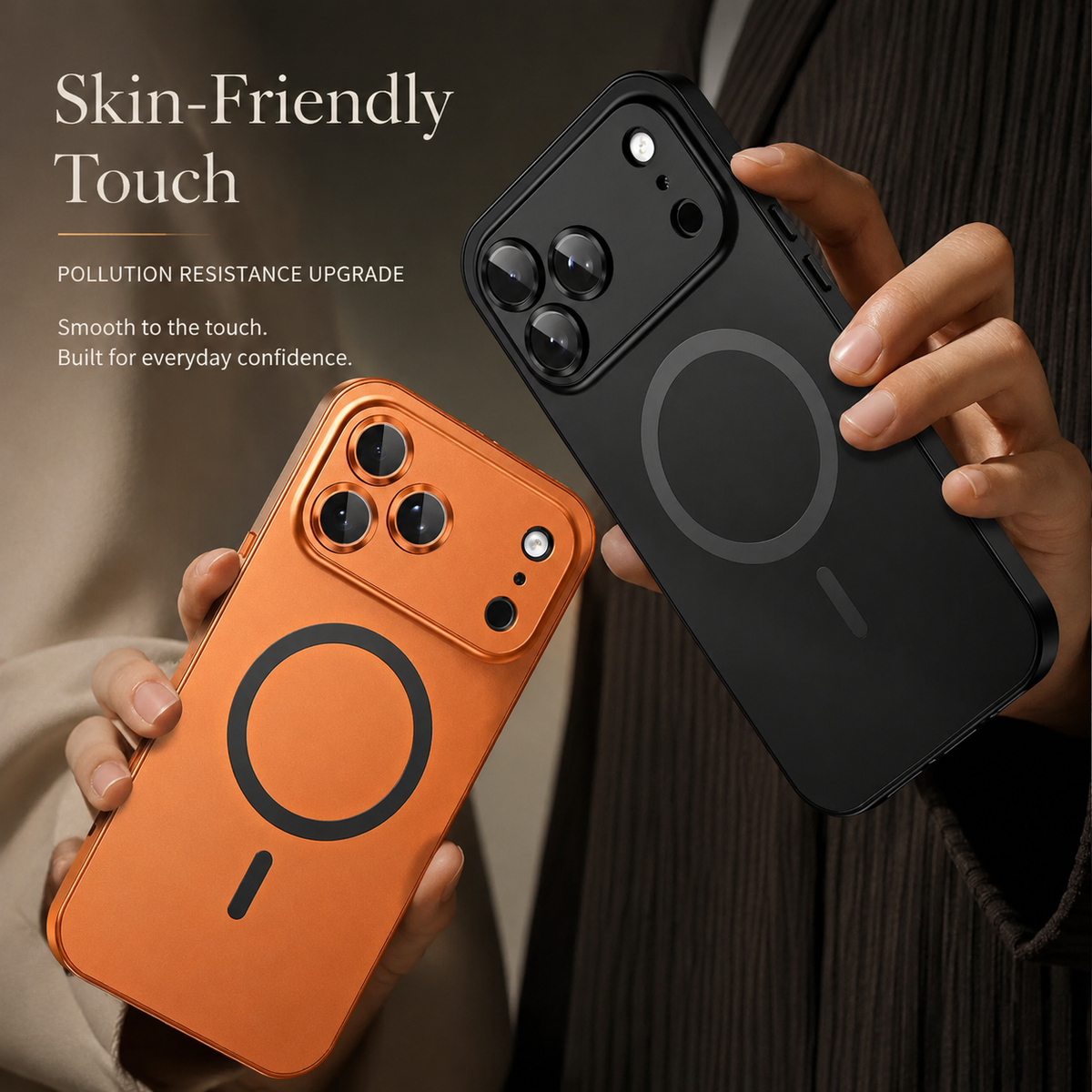 Premium iPhone Case MagSafe Compatible Magnetic Protective Cover Aluminum Metal Frame PC Back Shockproof Camera Lens Protection Ultra Thin Full Protection
