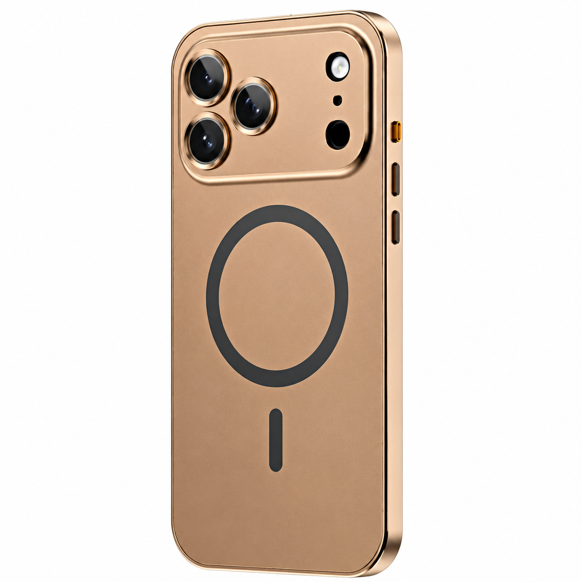 Premium iPhone Case MagSafe Compatible Magnetic Protective Cover Aluminum Metal Frame PC Back Shockproof Camera Lens Protection Ultra Thin Full Protection