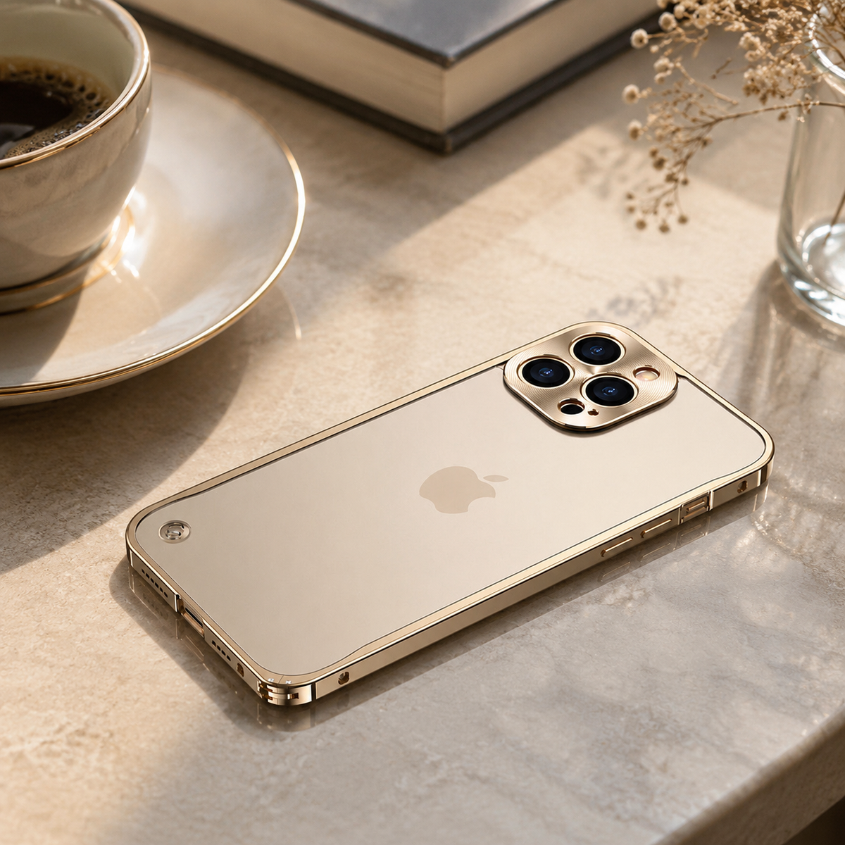 Premium iPhone Case MagSafe Compatible Magnetic Protective Cover Aluminum Metal Frame Shockproof Full Protection Camera Lens Guard Slim Design