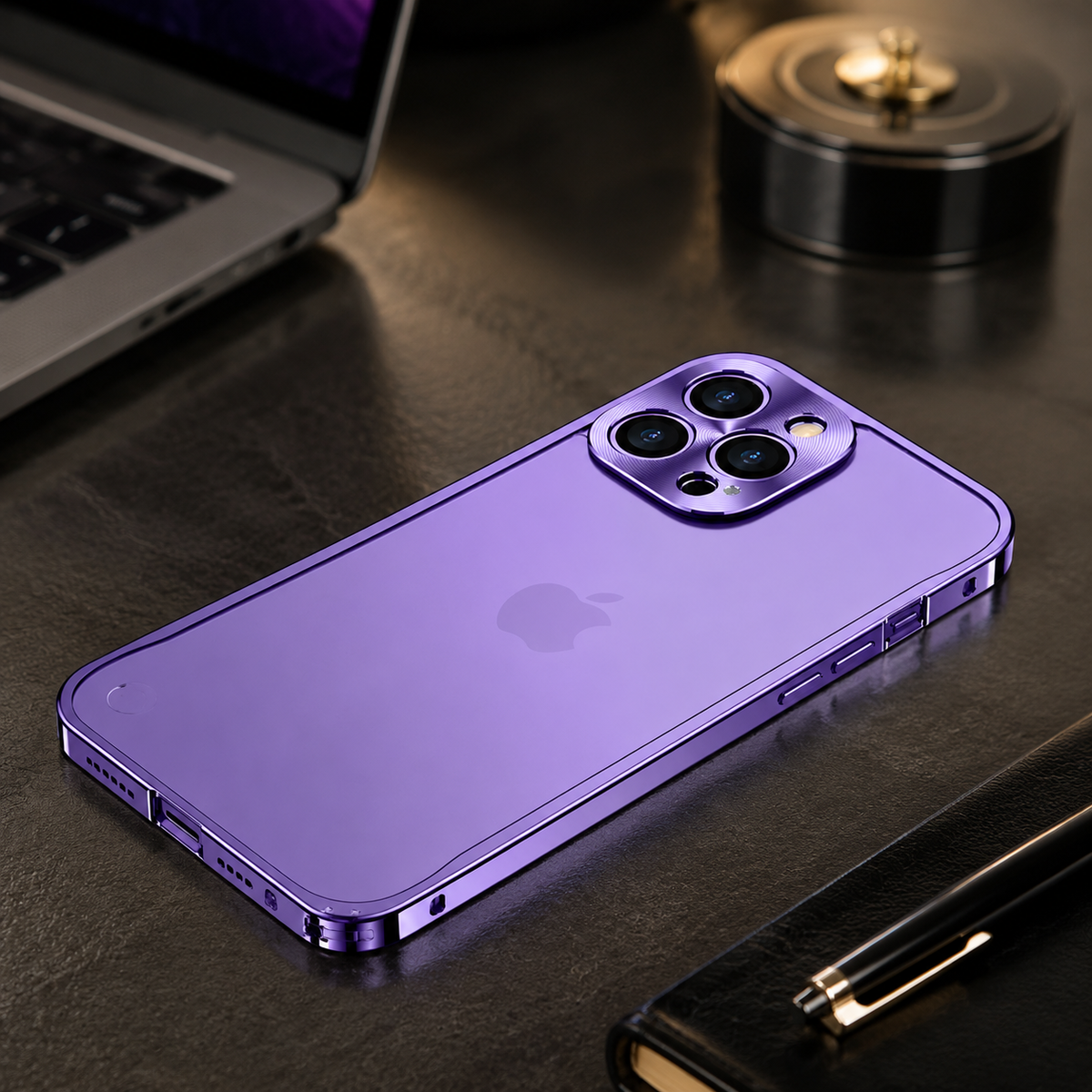Premium iPhone Case MagSafe Compatible Magnetic Protective Cover Aluminum Metal Frame Shockproof Full Protection Camera Lens Guard Slim Design