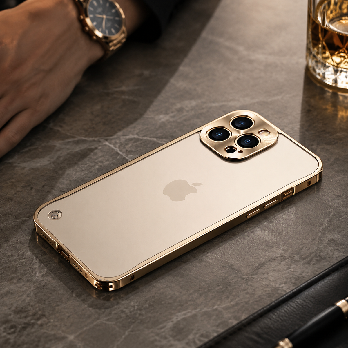 Premium iPhone Case MagSafe Compatible Magnetic Protective Cover Aluminum Metal Frame Shockproof Full Protection Camera Lens Guard Slim Design