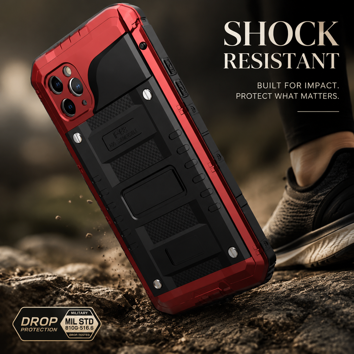 Premium iPhone Case MagSafe Compatible Magnetic Protective Cover IP68 Waterproof Aluminum Armor Frame Shockproof Full Body Protection Camera Lens Guard Rugged Design