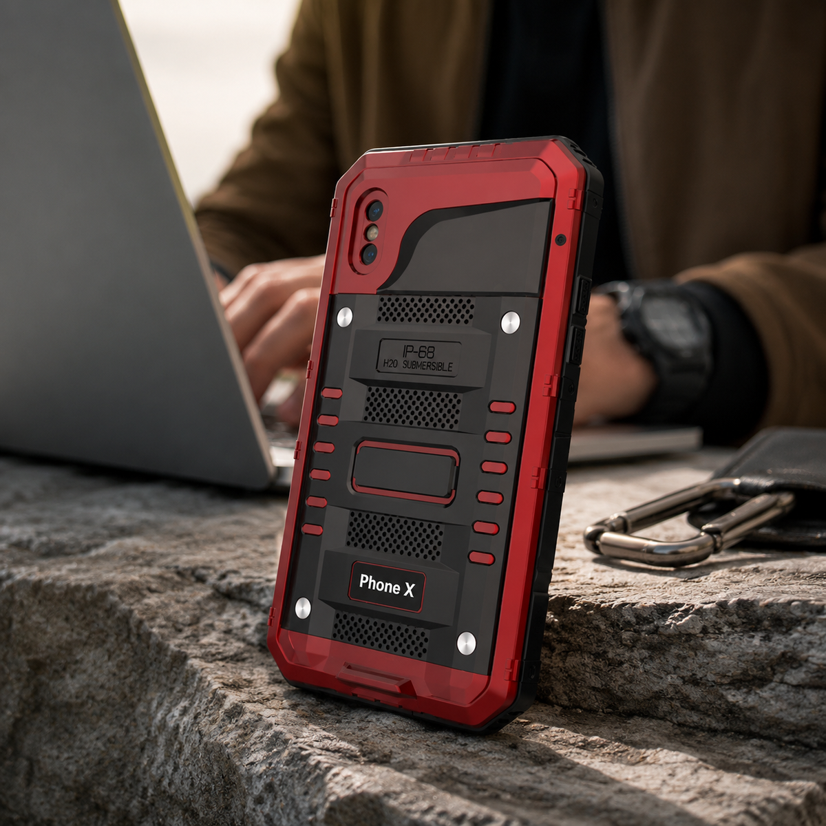 Premium iPhone Case MagSafe Compatible Magnetic Protective Cover IP68 Waterproof Aluminum Armor Frame Shockproof Full Body Protection Camera Lens Guard Rugged Design