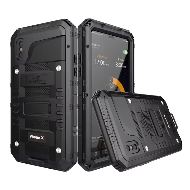 Premium iPhone Case MagSafe Compatible Magnetic Protective Cover IP68 Waterproof Aluminum Armor Frame Shockproof Full Body Protection Camera Lens Guard Rugged Design