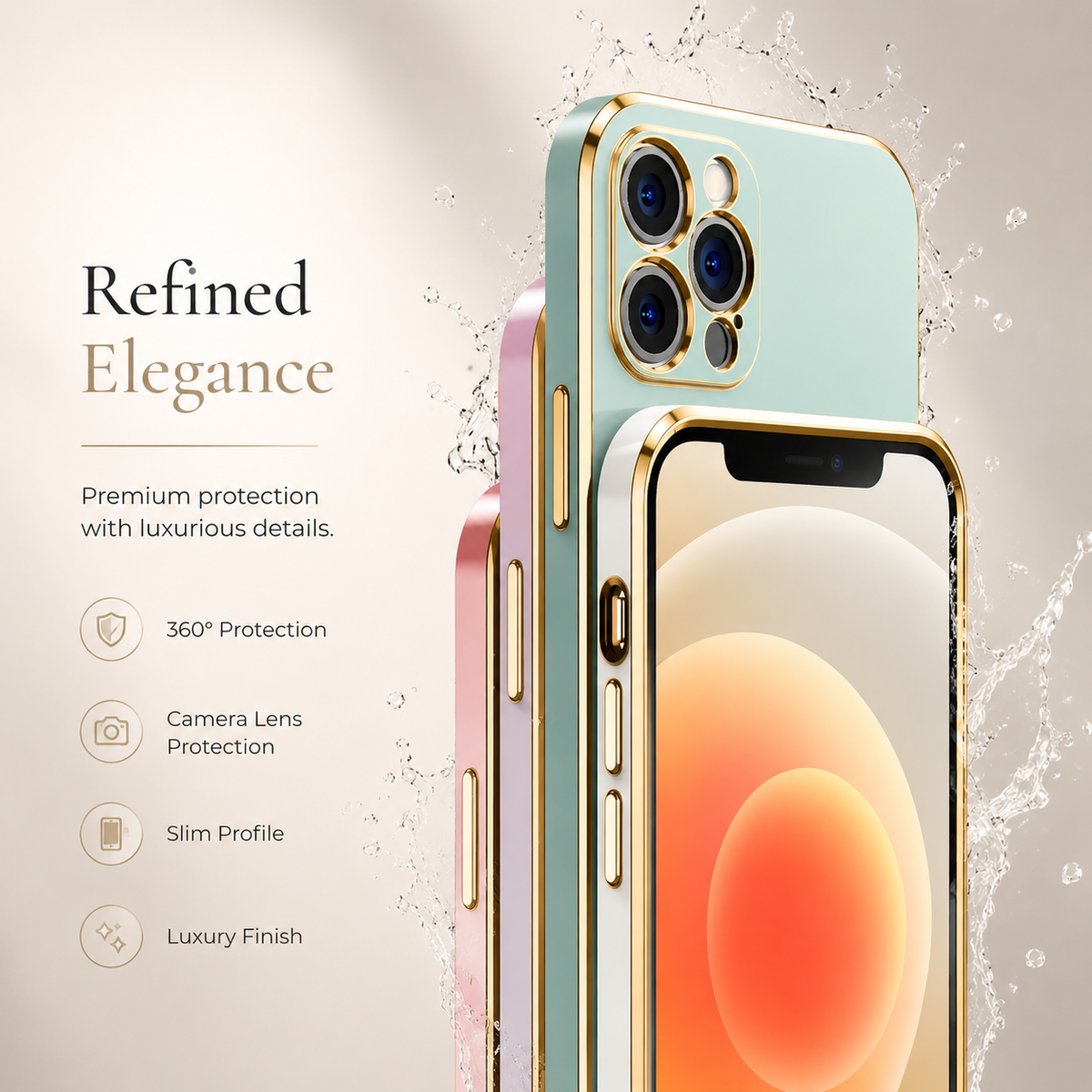 Premium iPhone Case MagSafe Compatible Magnetic Protective Cover Matte Silicone Plating Frame Shockproof Full Protection Camera Lens Guard Slim Design