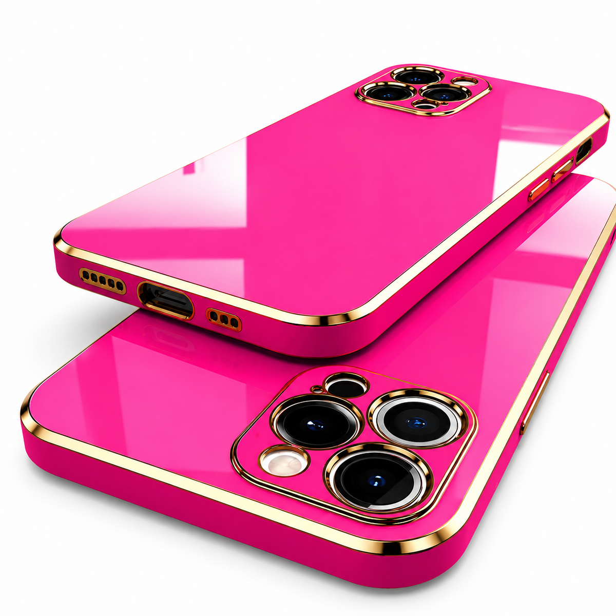 Premium iPhone Case MagSafe Compatible Magnetic Protective Cover Matte Silicone Plating Frame Shockproof Full Protection Camera Lens Guard Slim Design