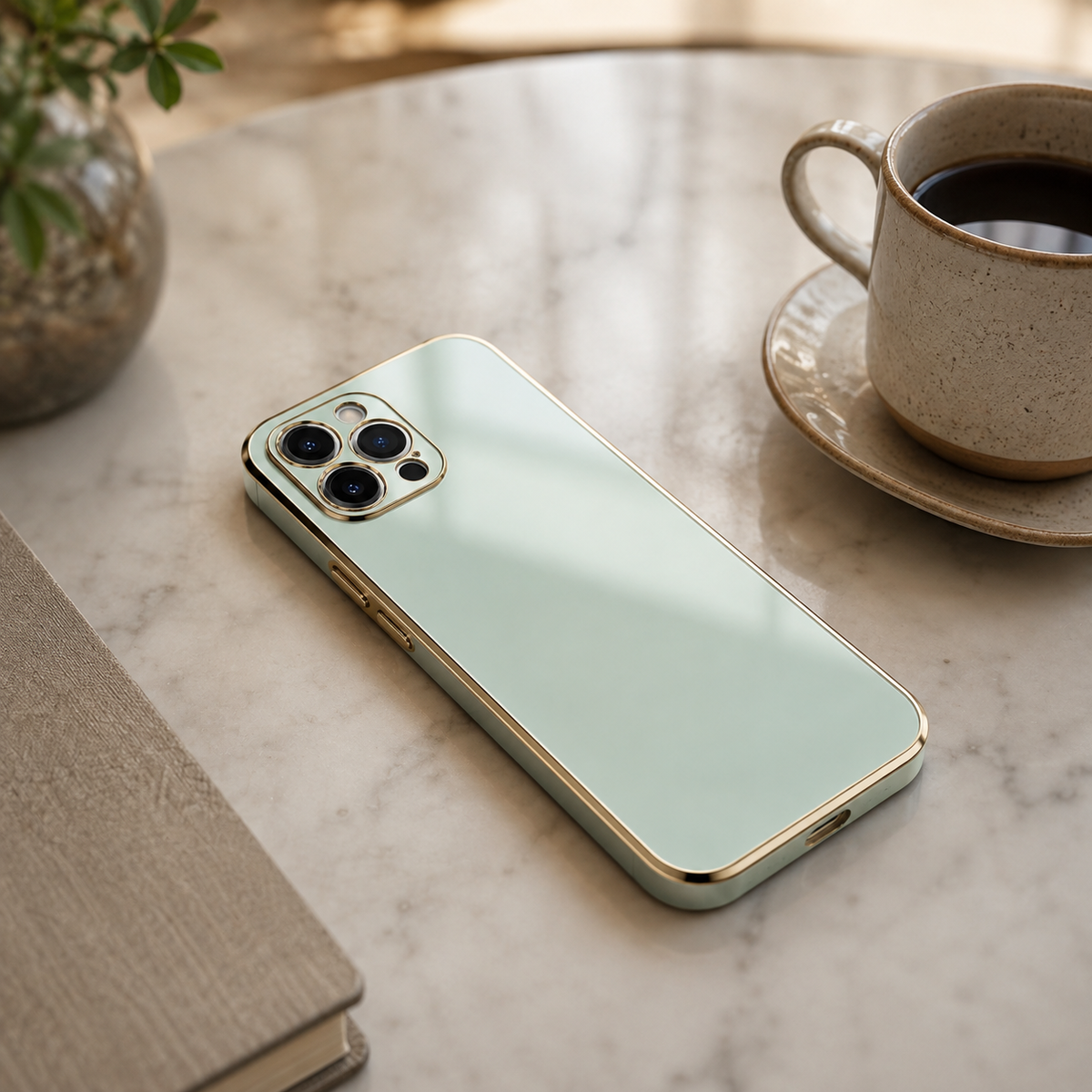 Premium iPhone Case MagSafe Compatible Magnetic Protective Cover Matte Silicone Plating Frame Shockproof Full Protection Camera Lens Guard Slim Design