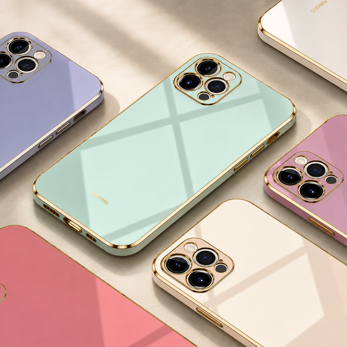 Premium iPhone Case MagSafe Compatible Magnetic Protective Cover Matte Silicone Plating Frame Shockproof Full Protection Camera Lens Guard Slim Design