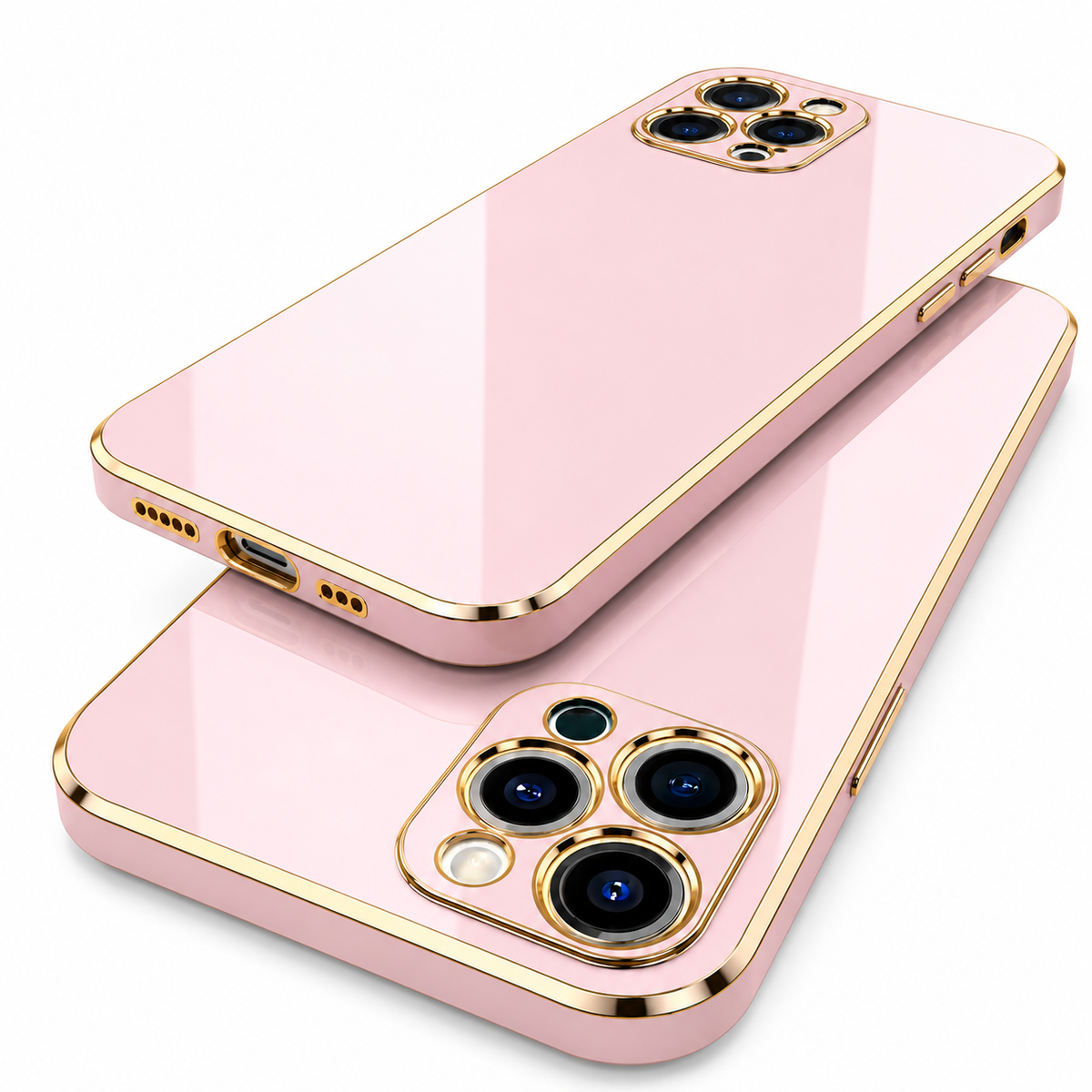 Premium iPhone Case MagSafe Compatible Magnetic Protective Cover Matte Silicone Plating Frame Shockproof Full Protection Camera Lens Guard Slim Design