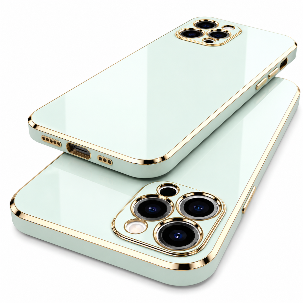 Premium iPhone Case MagSafe Compatible Magnetic Protective Cover Matte Silicone Plating Frame Shockproof Full Protection Camera Lens Guard Slim Design