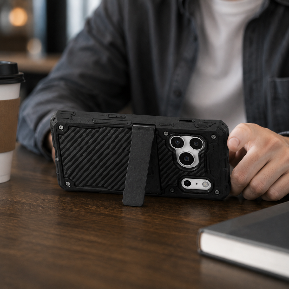 Premium iPhone Case MagSafe Compatible Magnetic Protective Cover Rugged Heavy Duty Shockproof Anti Slip Grip Military Grade Drop Protection Slim Durable Design