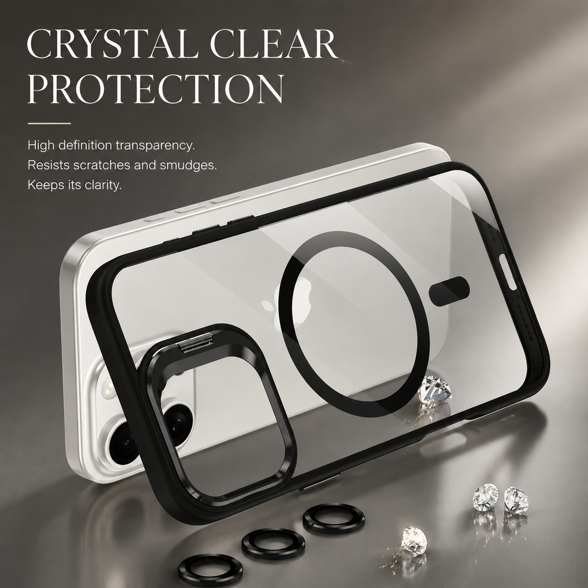 Premium iPhone Case MagSafe Compatible Magnetic Protective Cover Shockproof Bumper Full Body Protection Camera Lens Guard Slim Durable Design